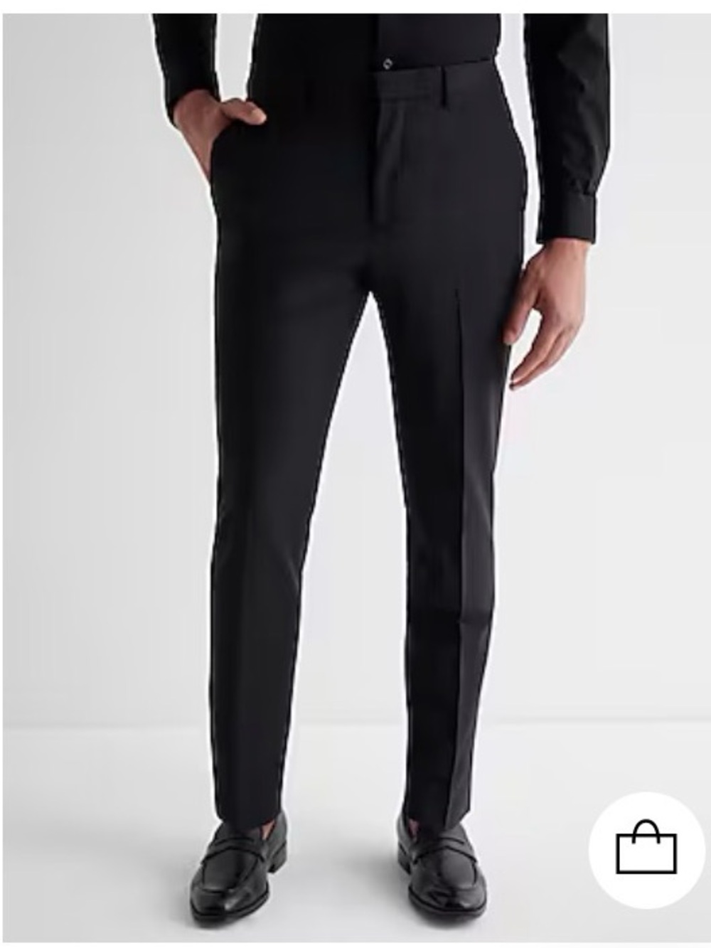 Like NEW! Men’s Extra Slim Fit Black DressTrousers